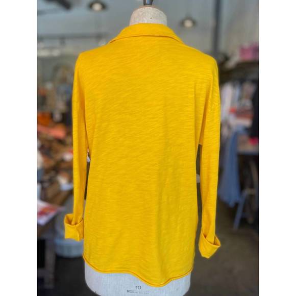 NEW ELLIOTT LAUREN polo tee in goldenrod - Picture 2 of 4